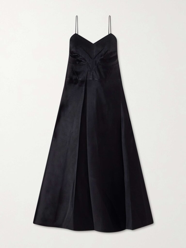 Fia satin midi dress