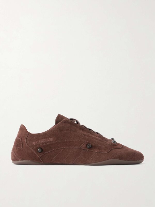 City studded suede sneakers