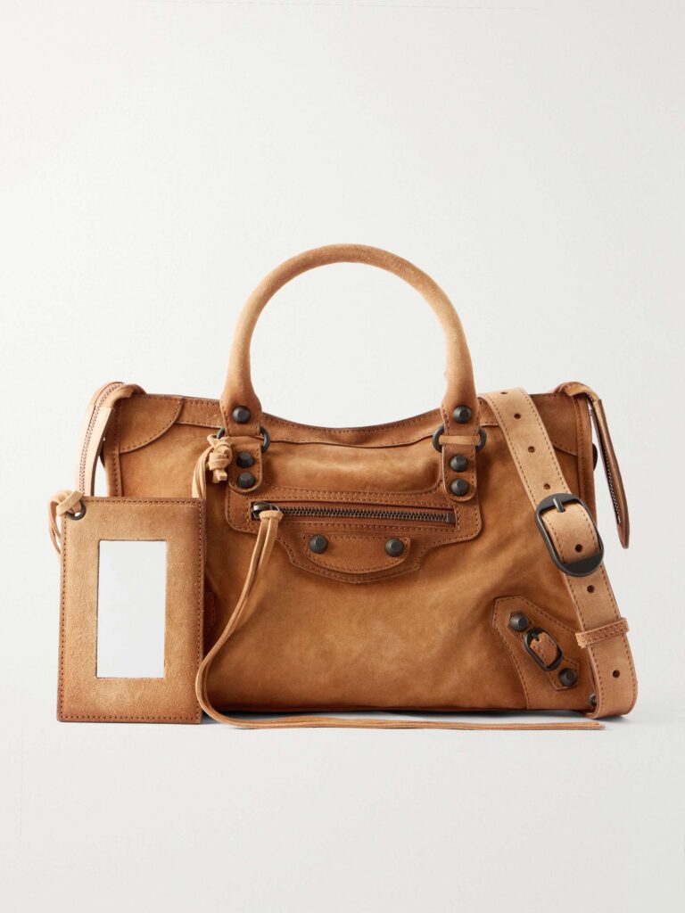 Le City small suede shoulder bag