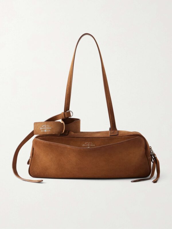 Carrie small suede shoulder bag