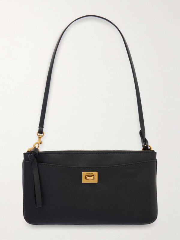 Rodeo textured-leather shoulder bag
