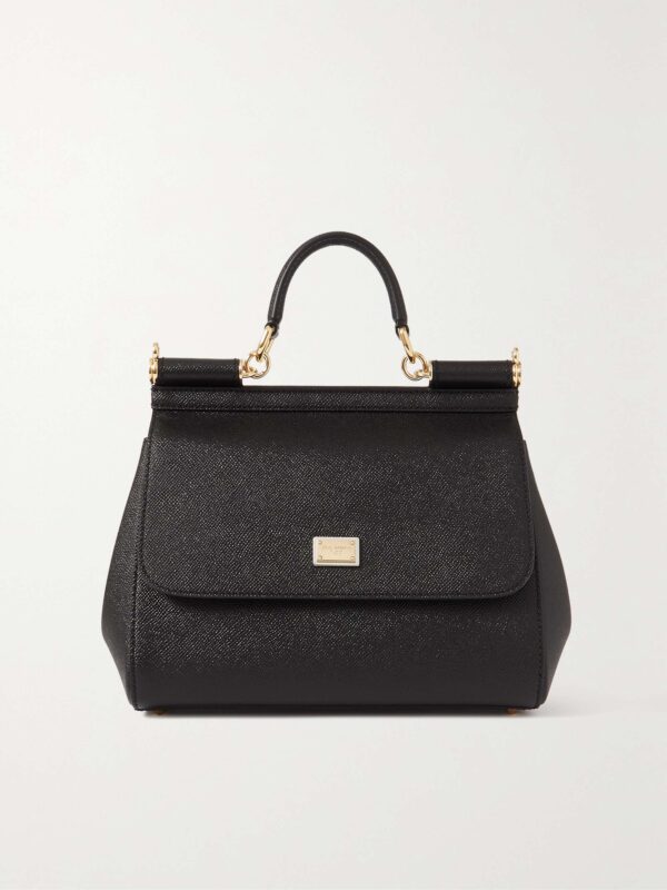 Sicily medium textured-leather tote