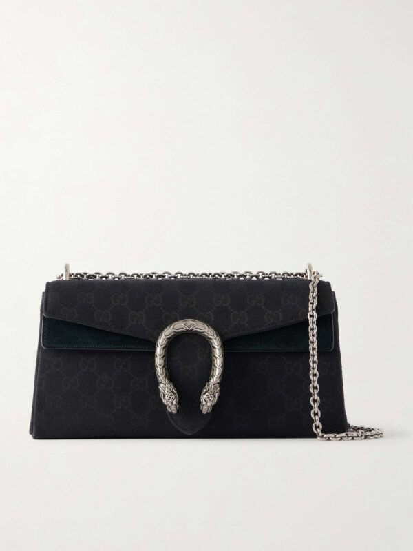 Dionysus GG logo-printed jacquard shoulder bag