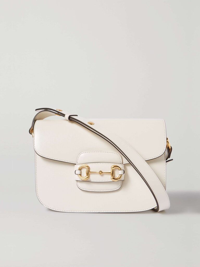 Horsebit 1955 medium textured-leather shoulder bag