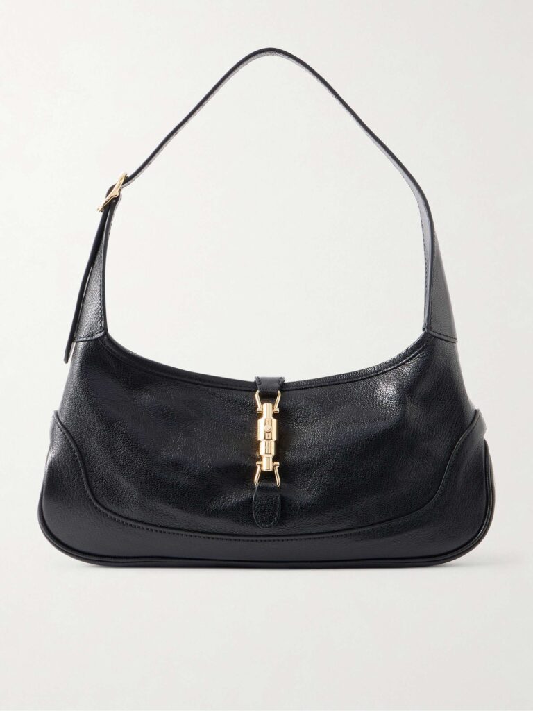 Jackie 1961 Slim textured-leather shoulder bag