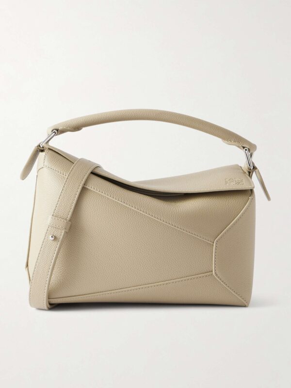 Puzzle Edge small textured-leather shoulder bag