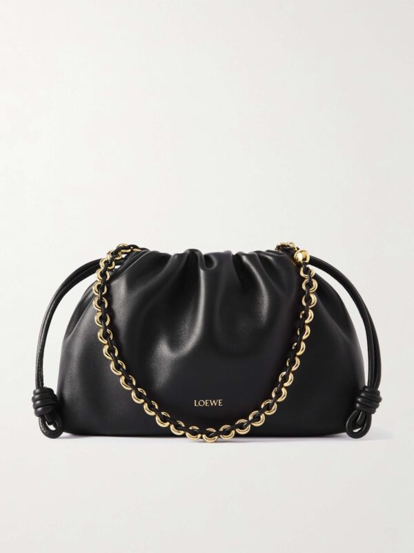 Flamenco leather clutch