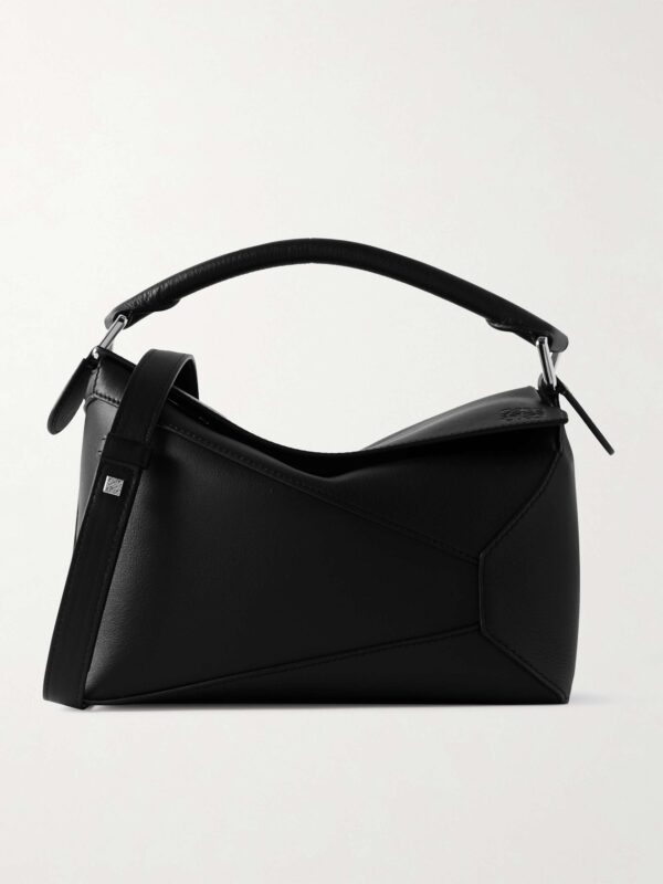 Puzzle Edge small textured-leather shoulder bag