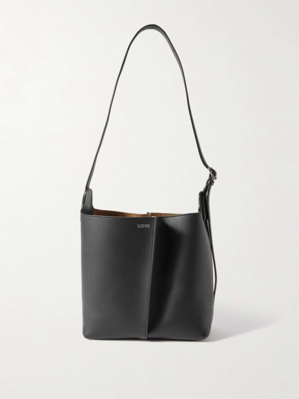 Bilbao medium pleated leather shoulder bag