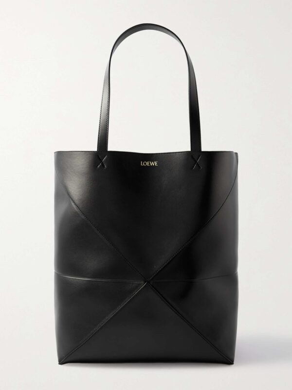 Puzzle Fold convertible large leather tote