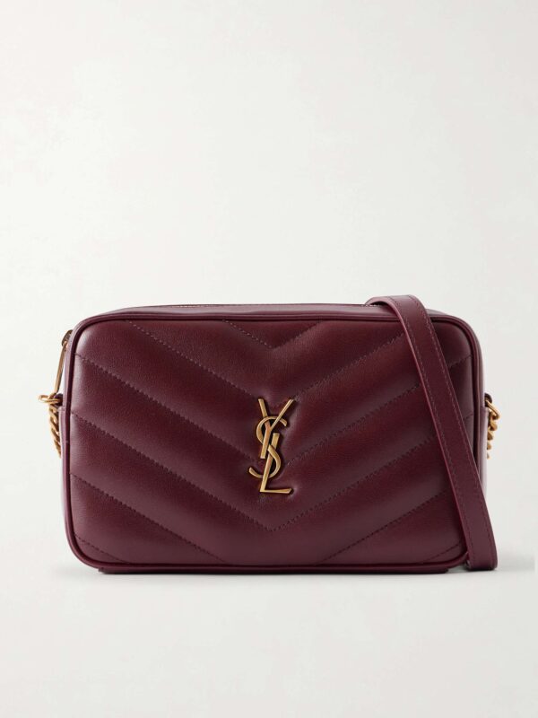 Loulou quilted textured-leather shoulder bag