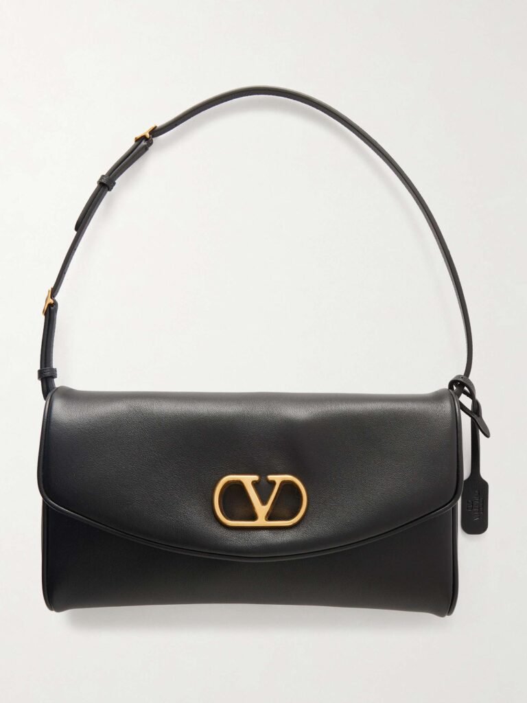 DeVain leather shoulder bag