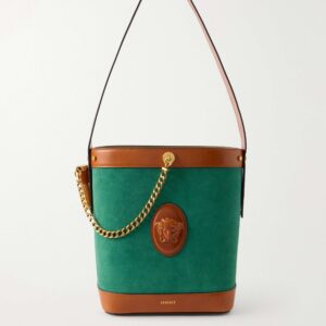 Pivot small leather bucket bag