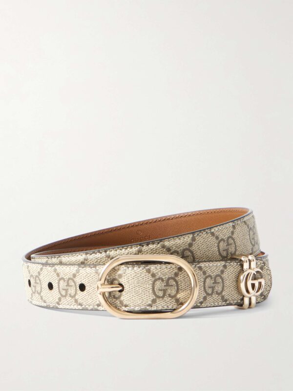 Printed coated-canvas belt