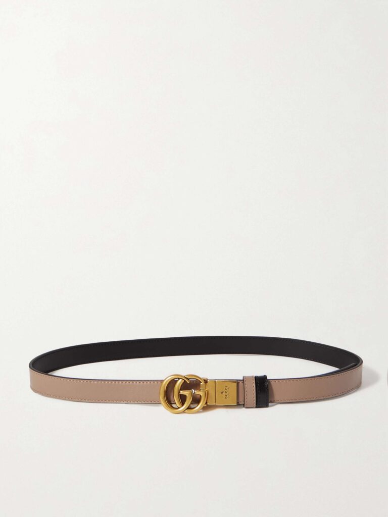 Reversible leather belt