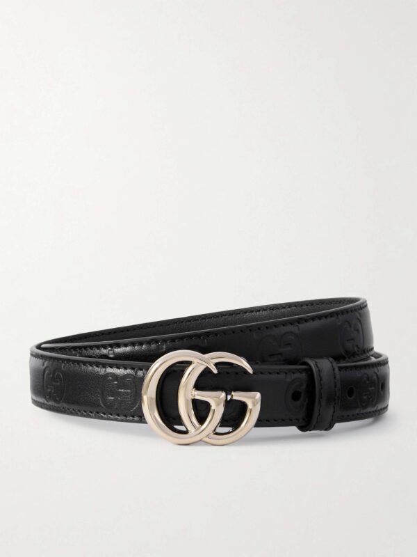 GG Marmont 2.0 debossed leather belt