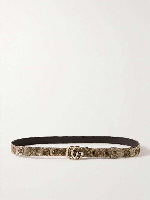 GG Marmont canvas-jacquard belt