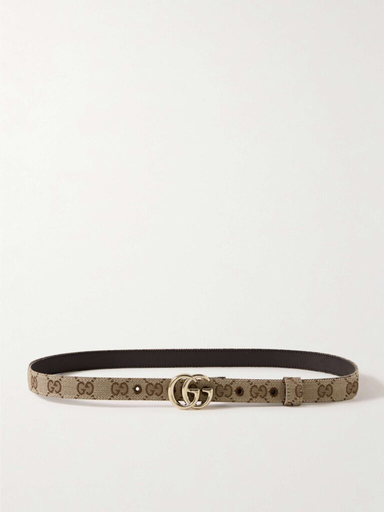 GG Marmont canvas-jacquard belt