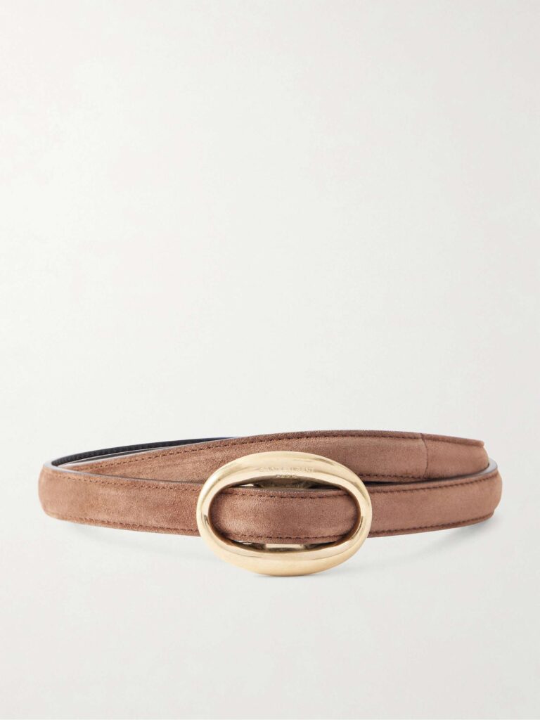 Suede waist belt