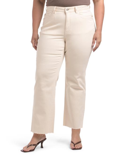 WARP + WEFT Plus Ase High Waist Straight Leg Jeans