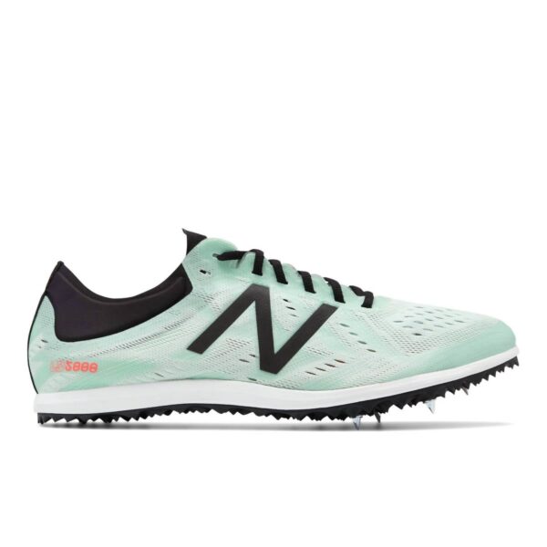 women's distance track spike in mint/black