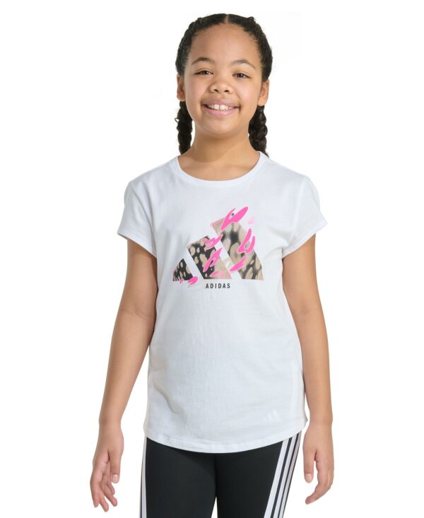 Big Girls Short-Sleeve Essential Logo Graphic Cotton T-Shirt