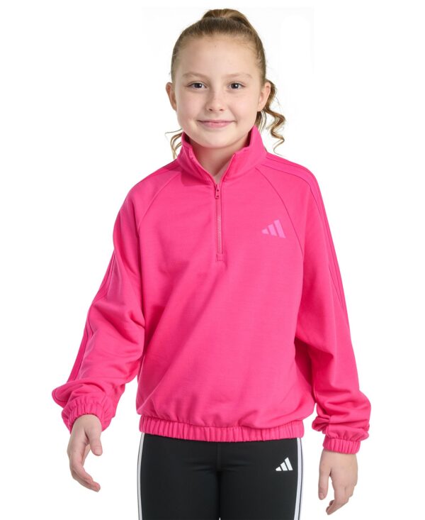 Girls' 8-16 Mock Neck Quarter Zip Training Sweatshirt