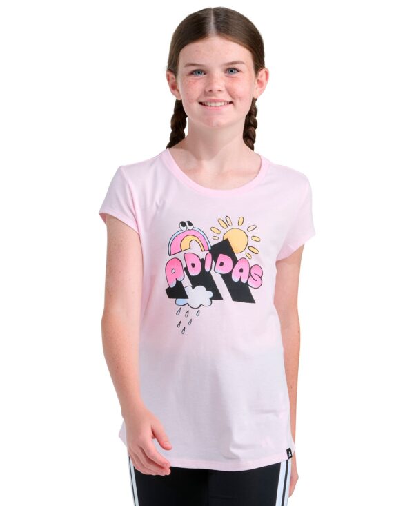 Girls' 8-16 Cap-Sleeve Crewneck T-Shirt