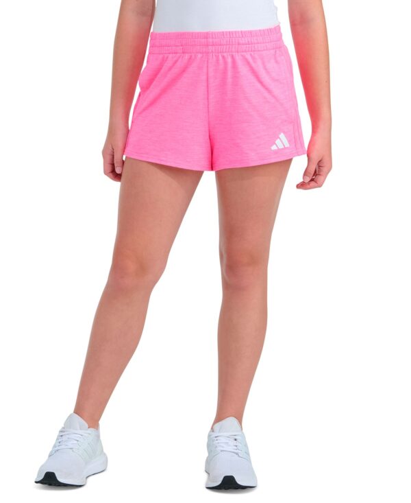 Girls' 8-16 Elastic Waistband Mélange Shorts
