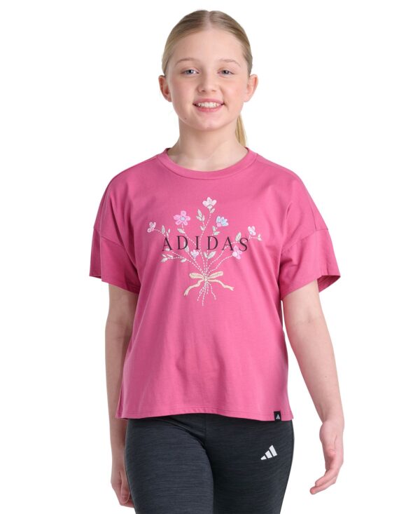 Girls' 8-16 Drop Shoulder Short-Sleeve T-Shirt
