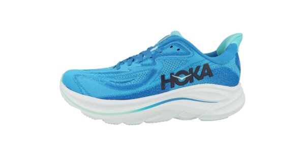 one mens clifton 10 road running shoes - blue/skyward blue