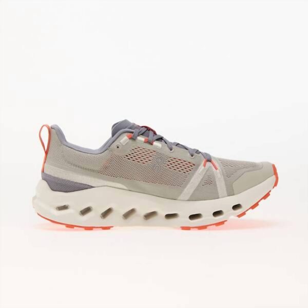 women's cloudsurfer trail running shoes in fossil/ivory