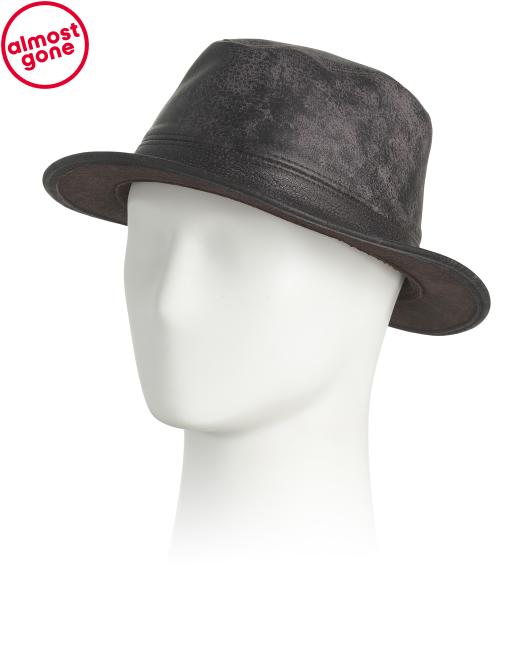 AMERICAN BISON Leather Fedora
