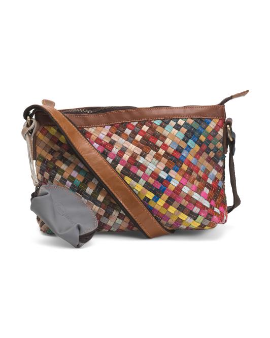 AMERILEATHER Leather Stella Slim Crossbody Bag