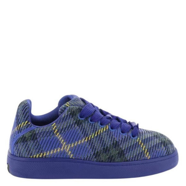 Check Nylon Knitted Box Sneakers, Brand Size 39 ( US Size 6 )