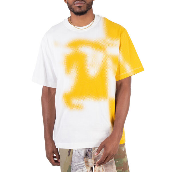 Ekd Two-Tone Crew Neck Cotton T-Shirt, Size Small