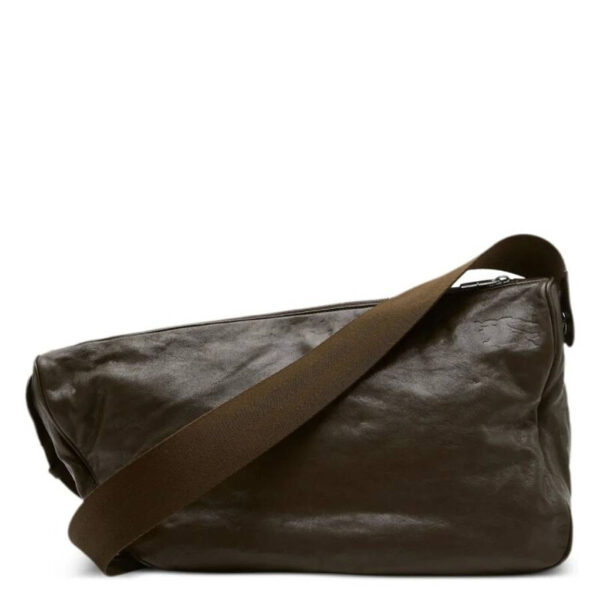Large Shield Nappa Messenger Bag
