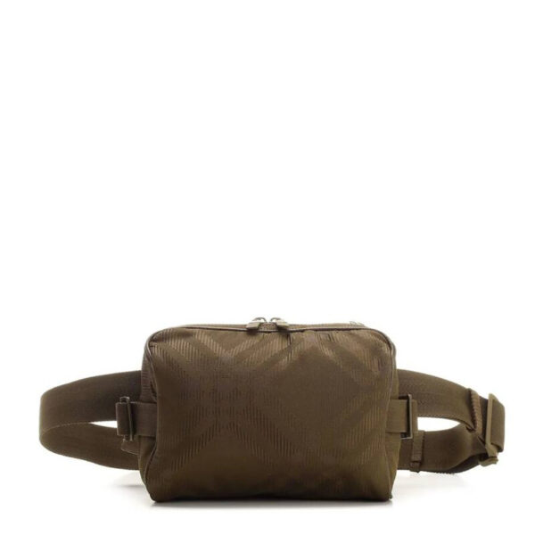 Men's Checkered Zipped Belt Bag