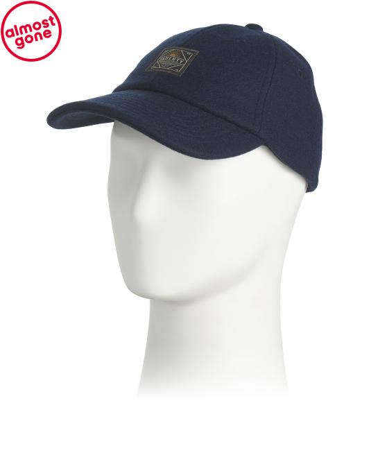 FAHERTY Wool Blend Baseball Hat