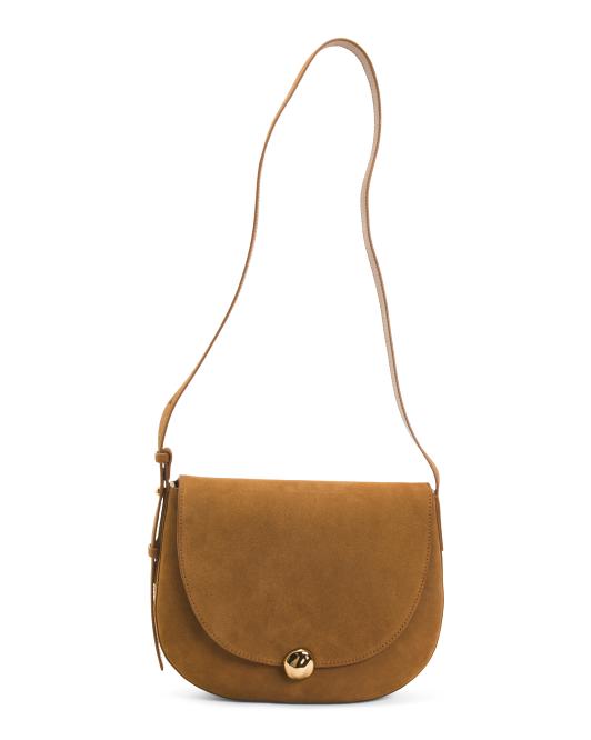 MADEWELL Suede Dakota Large Saddle Bag