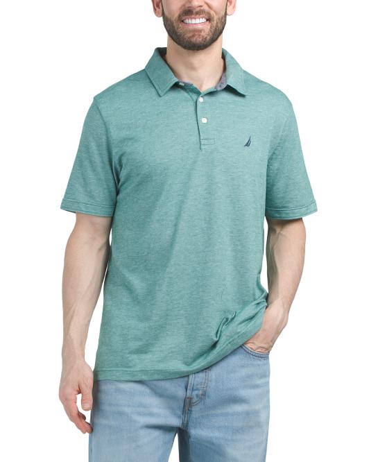 NAUTICA Short Sleeve Birdseye Polo