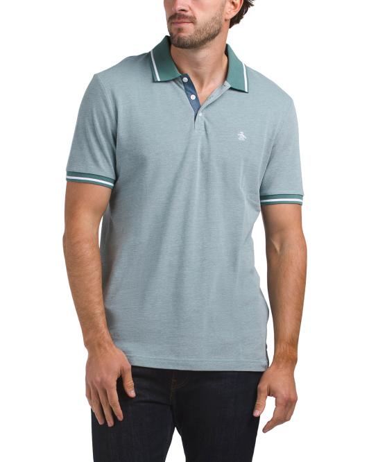 ORIGINAL PENGUIN Birdseye Tipped Polo