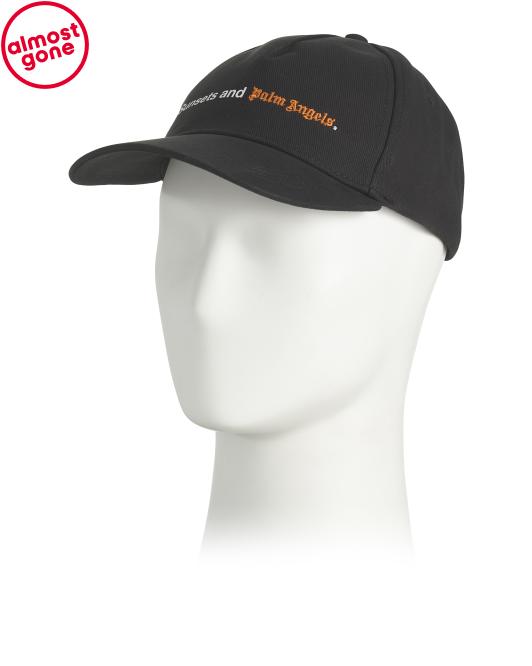 PALM ANGELS Logo Embroidered Cap