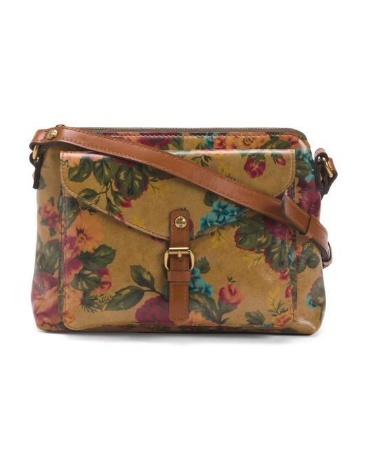 PATRICIA NASH Leather Avellino Medium Front Pocket Crossbody