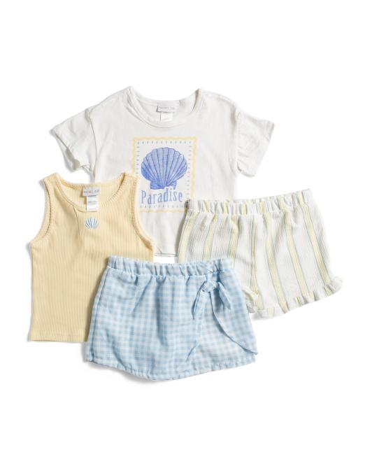 RACHEL ZOE Little Girls 4px Mix And Match Set