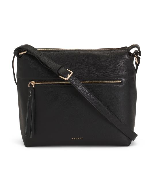 RADLEY LONDON Leather Fountain Mews Small Zip Top Crossbody