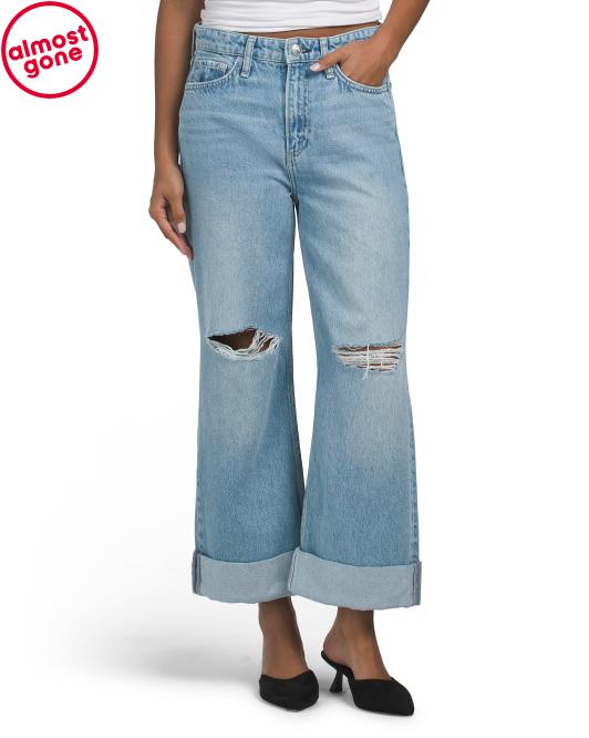 RAG & BONE Logan Mid Rise Wide Leg Jeans