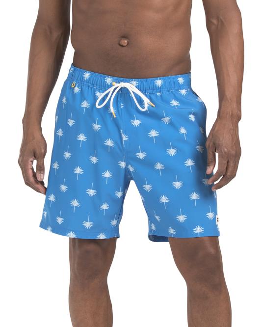 SCOTCH & SODA Palm Print Swim Trunks