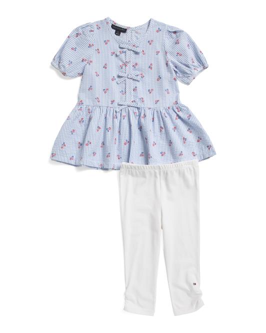 TOMMY HILFIGER Girls 2pc Tunic And Leggings Set