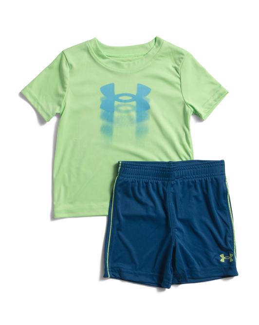 UNDER ARMOUR Toddler Boys 2pc Tech Fade Tee And Shorts Set